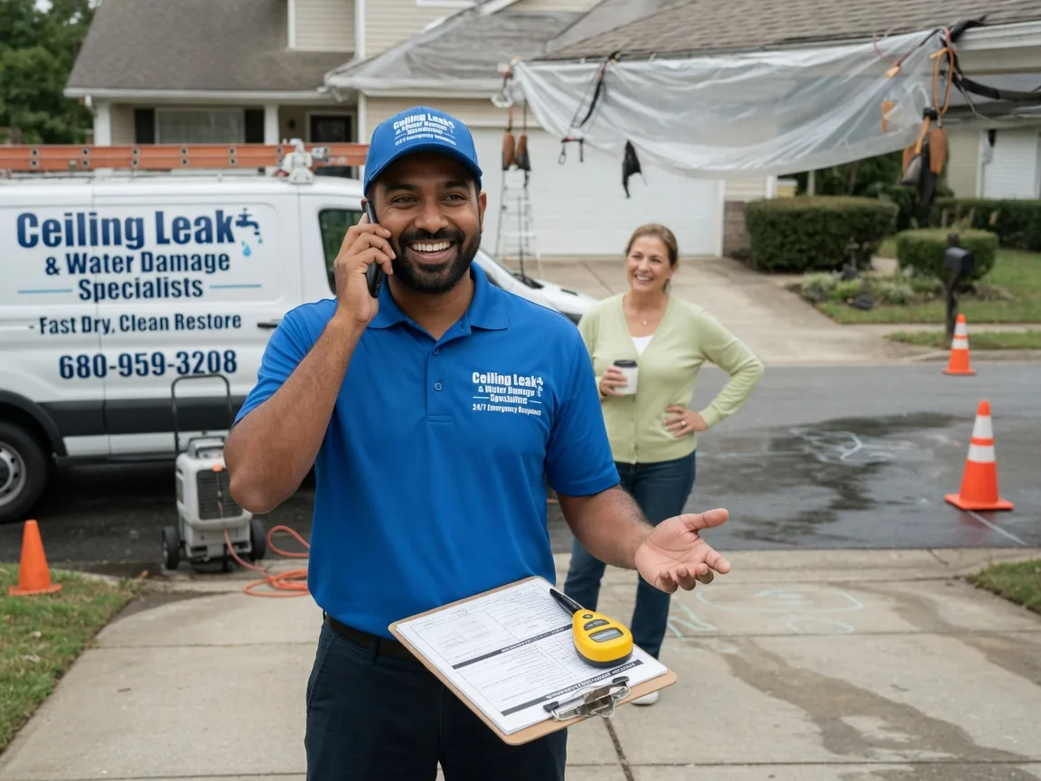Ceiling Leak Cleanup Lakota, IA FAQs